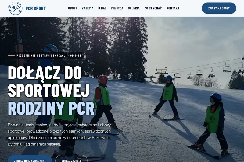 Strona główna PCR Sport z ofertą obozów sportowych