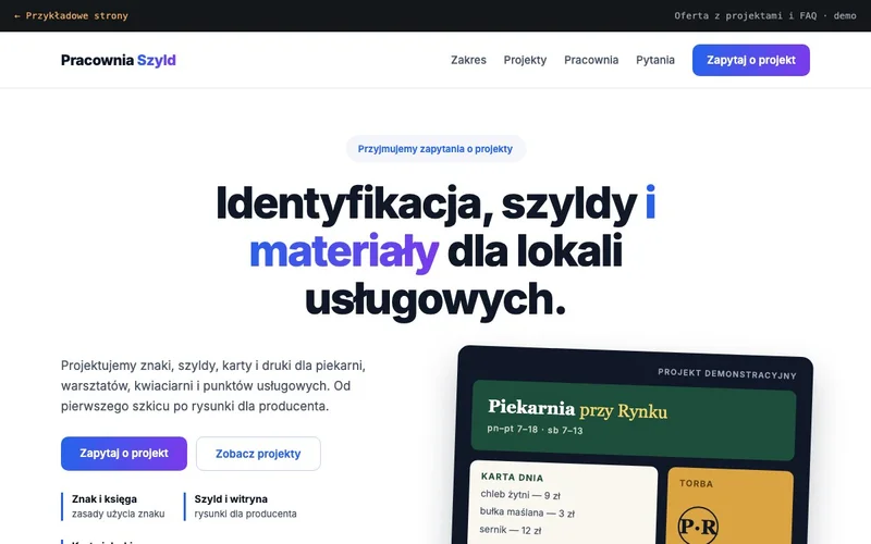 Oferta z projektami